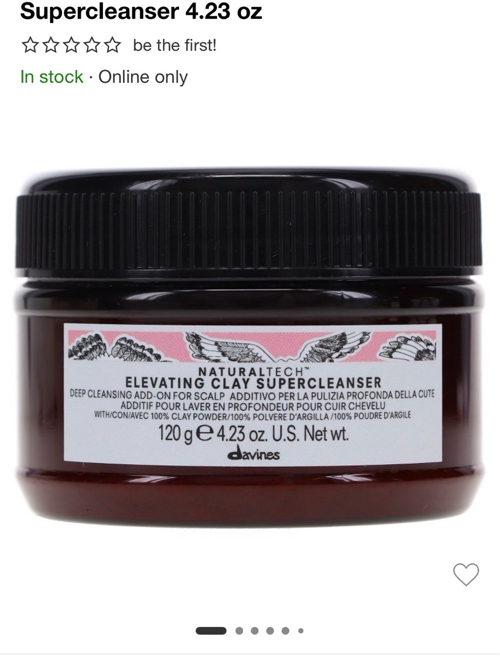 Davines Naturaltech Elevating Clay Supercleanser